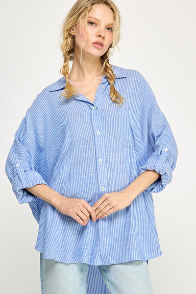 Greta Striped Buttondown