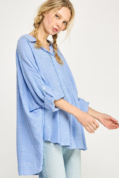 Greta Striped Buttondown