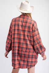 Redfin Plaid Tunic - Many Colors