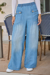 Turned Away Denim Pants