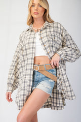 Redfin Plaid Tunic - Many Colors