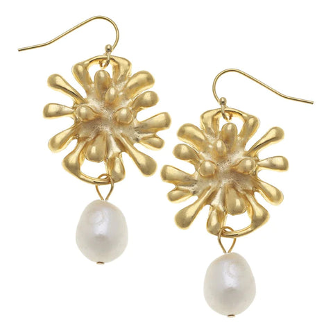 Firecracker Pearl Drop Earrings