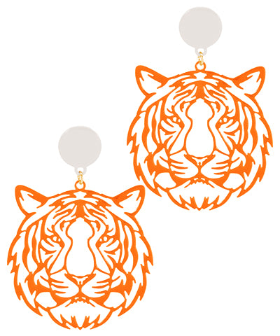 Gameday Tiger Earrings-Multiple Colors