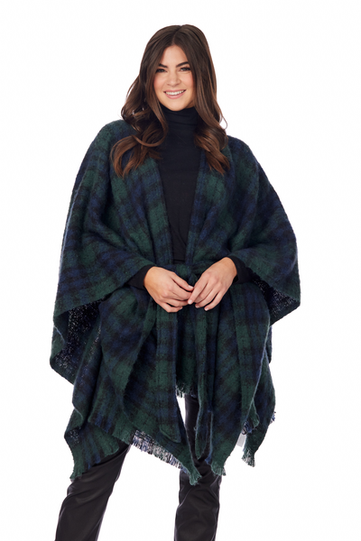 Brinley Belted Poncho-Multiple Colors