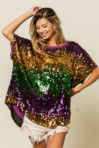 Bourbon Royale Sequin Top