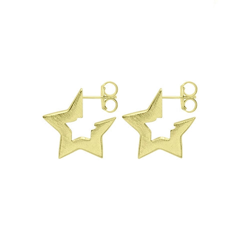 Sheila Fajl Medium Marilyn Star Hug Hoops