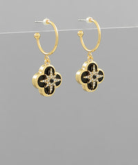 Starburst Trefoil Earrings-2 Colors