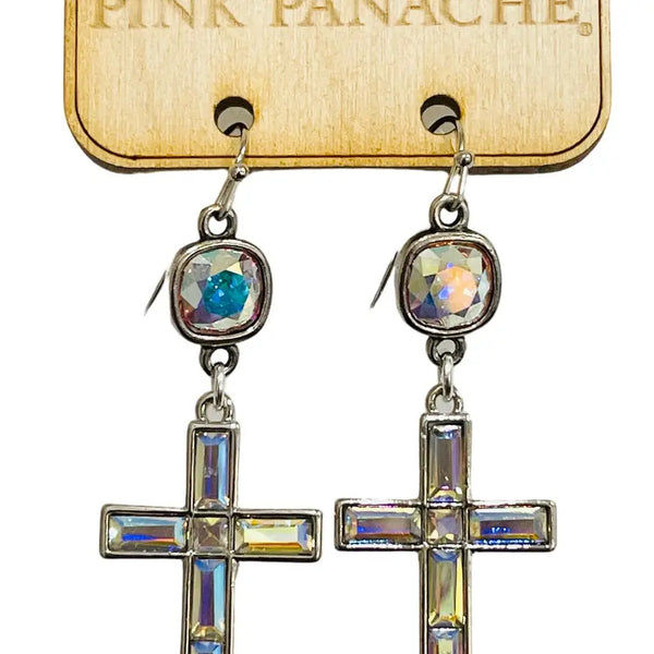 Pink Panache Cross Earrings - Multiple Styles