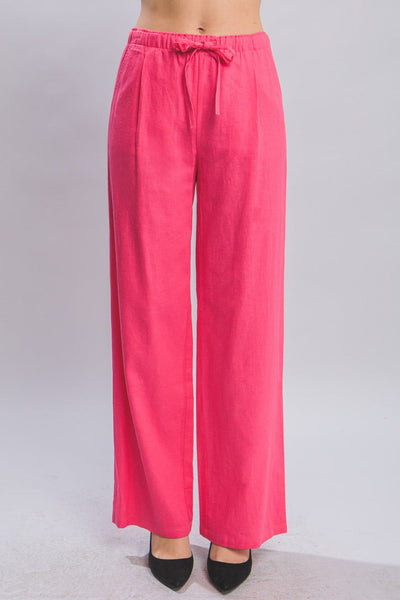 Daphne Linen Tie Waist Pants -Many Colors