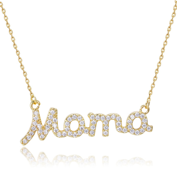 Pave Mama Necklace