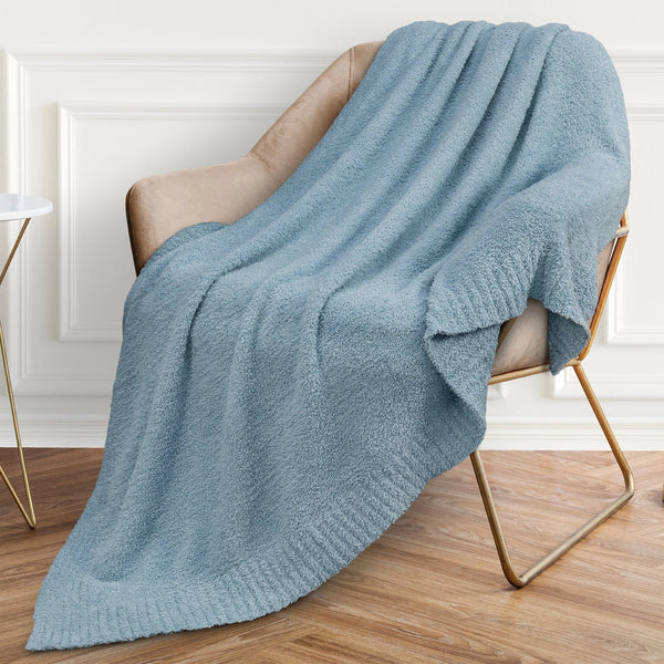 Buttery Soft Fluffy Knit Blanket - 3 Colors