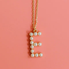 Chadwick Pearl Initial Necklace