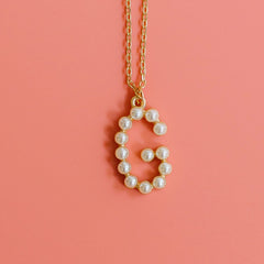 Chadwick Pearl Initial Necklace