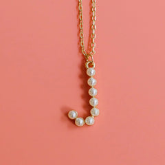 Chadwick Pearl Initial Necklace