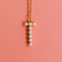 Chadwick Pearl Initial Necklace