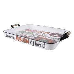 Auburn Icon Enamel Tray