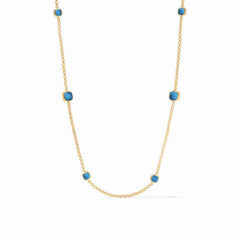 Julie Vos Aquitaine Station Necklace-Capri Blue