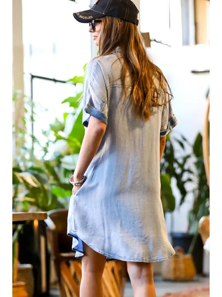 Diesel Button Down Denim Dress