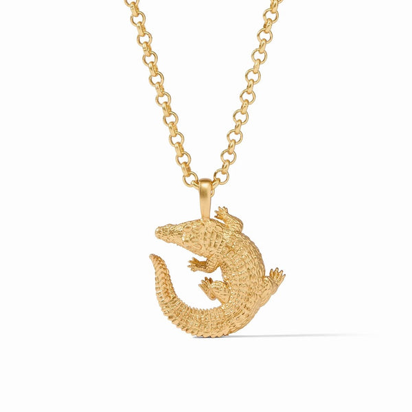 Julie Vos Alligator Pendant Necklace