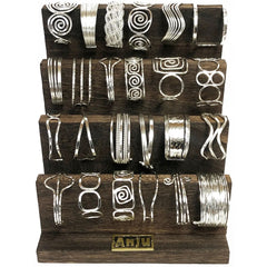 Metal Cuff Bracelets - Silver and Gold