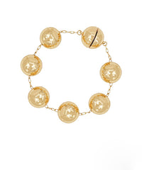 Chunky Ball Station Bracelet with Magnetic Closure