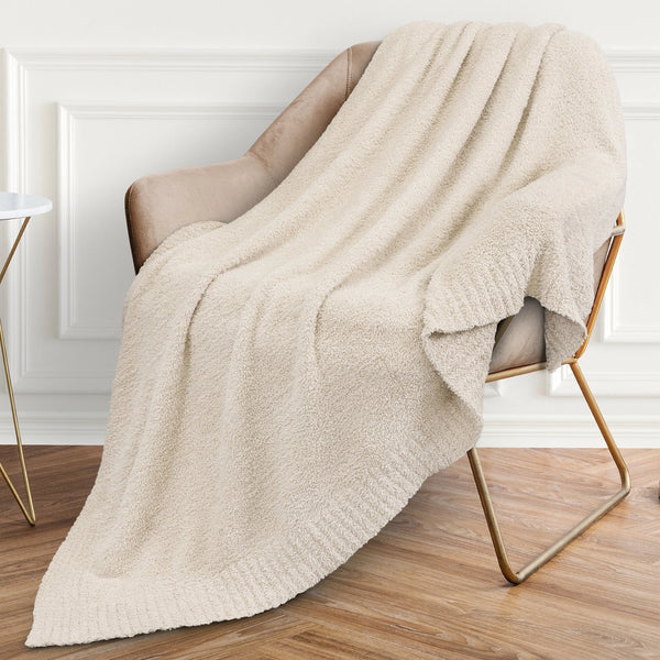 Buttery Soft Fluffy Knit Blanket - 3 Colors