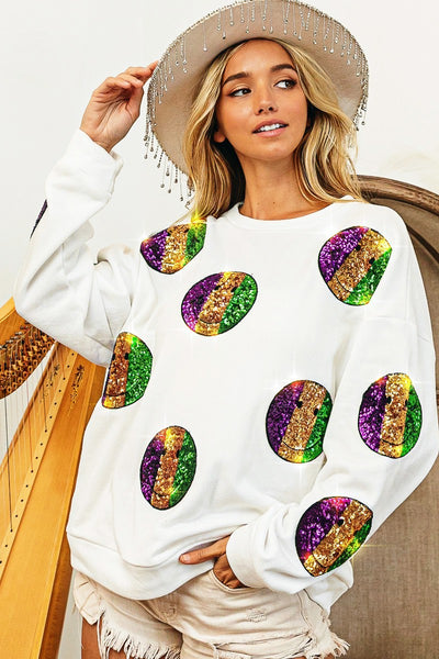 All Smiles For Mardi Gras Sweatshirt