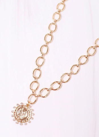 Pave Mama Necklace