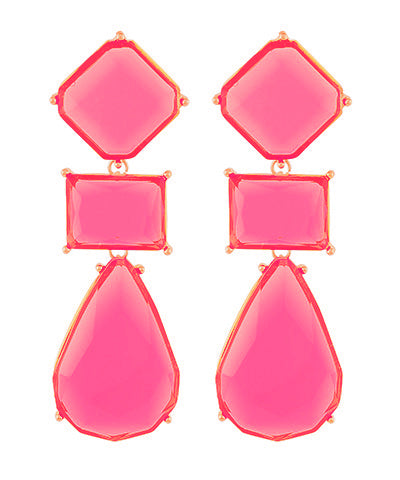 Geo Drop Earrings