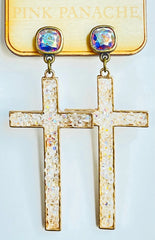 Pink Panache Cross Earrings - Multiple Styles