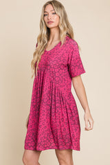 Pink Leopard Dress