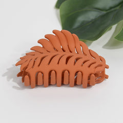 Matte Leaf Hair Claw Clip-3 Colors