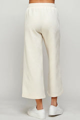 Textured Cropped Pants-4 Colors