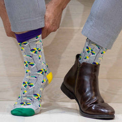 Here for the King Cake Men's Socks