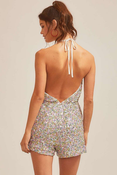 Ansley Sequin Romper