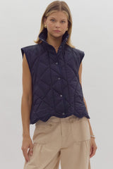 Quinn Quilted Puffer Vest-Multiple Options