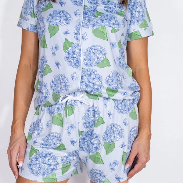 Blue Hydrangea Pajama Seperates