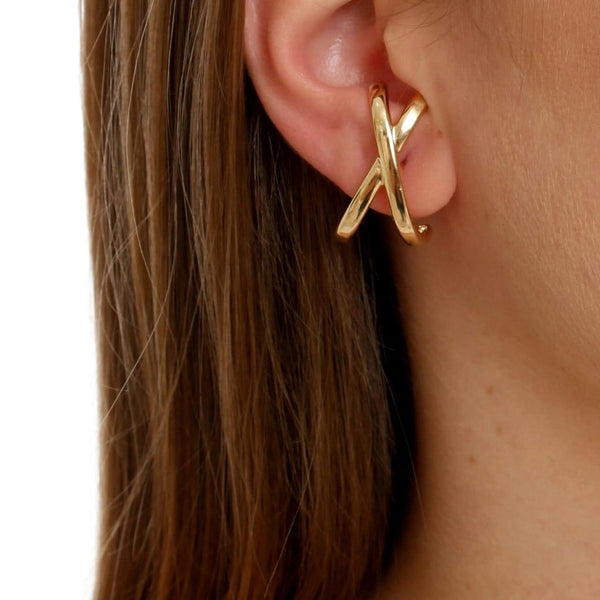 Sheila Fajl Crisscross Hug Earrings