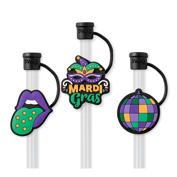 SWIG MARDI GRAS PARTY Straw Toppers