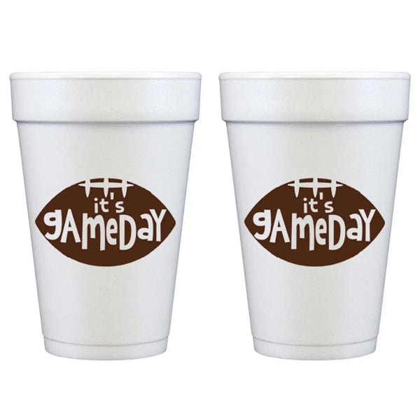 It's Gameday Tailgate Styrofoam Cup 10 Ct