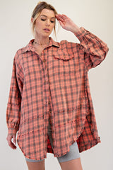 Redfin Plaid Tunic - Many Colors