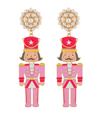 Christmas Nutcracker Drop Earrings-2 Colors