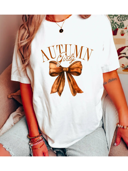 Autumn Girly Coquette Graphic Tee