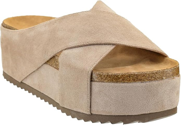 Corky's Don't Cross Me Flatform Sandal-Black or Sand