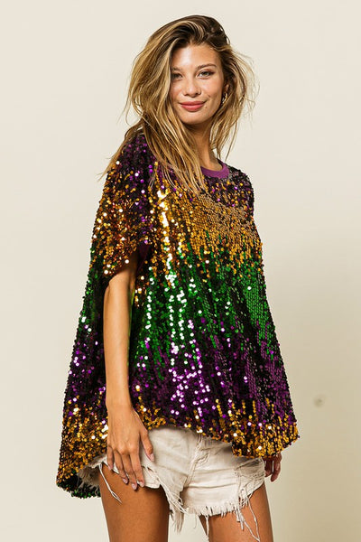 Bourbon Royale Sequin Top