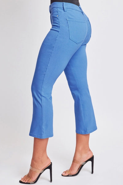 Hyperstretch Cropped Kick Flare Pants-2 Colors