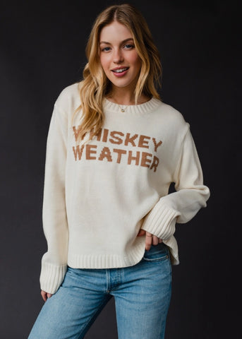 Whiskey Weather Sweater-Ivory