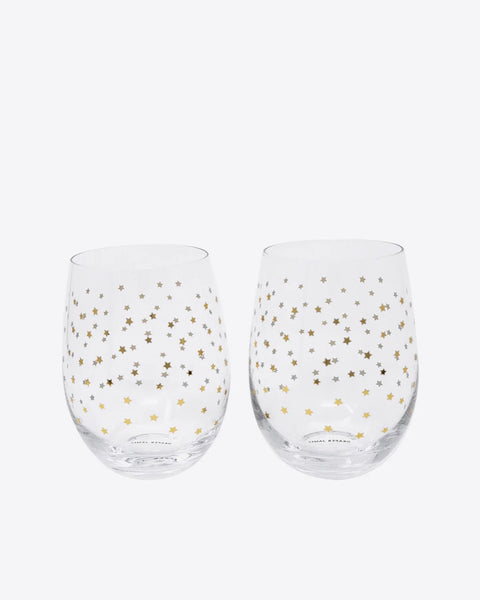 Draper James Stemless Wine Glass Set-2 Options