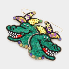 Alligator King Earrings