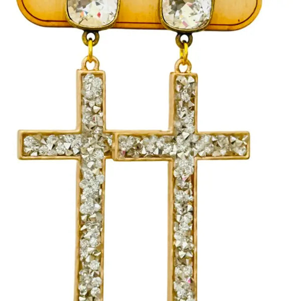 Pink Panache Cross Earrings - Multiple Styles